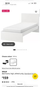 IKEA Single bed frame and mattress