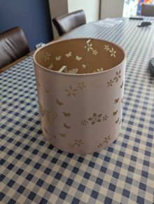 Light pink lampshade
