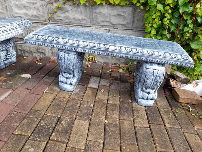 Garden Bench and Angel Bird Bath - New - Both for Only 190