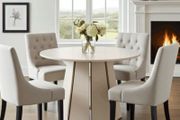 Sterling Extendable Round Dining Table 100 to 180