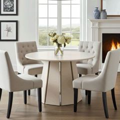Sterling Extendable Round Dining Table 100 to 180