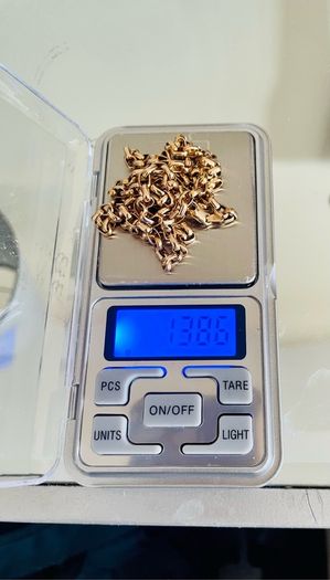9ct vintage Gold Belcher  chain