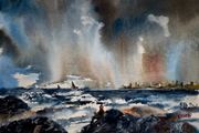 the storm watcher watercolour