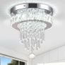 Brand New Deckrico Crystal Ceiling Light 30cm Modern Lamp Chrome LED Chandelier Image 4