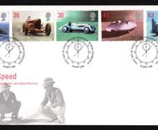 1998 Great Britain British Land Speed Record Commemorative Stamps Royal Mail Addressed First Day Cover (FDC)