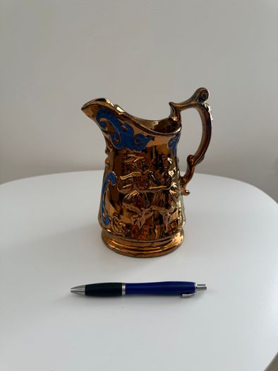 Antique Victorian Staffordshire Copper Lustreware Collection. 5 Pieces