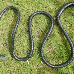 100" Plaits Genuine Top Grain Leather Heavy Duty Bullwhip Professional BULLWHIP Cracking Farm Gift , Fetish Toy