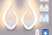 Brand New Lightess 2PCS Smart LED Wall Light Dimmable with Remote Control.