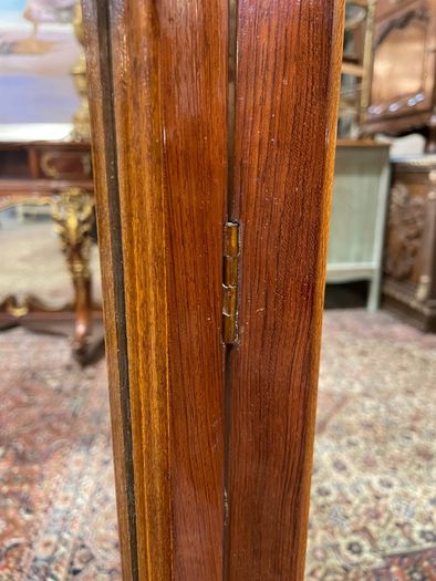 Fruitwood French Carved Tri-Fold Mirror.