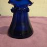 John Shelton Cobalt Blue Glass Vase - Signed Image 3