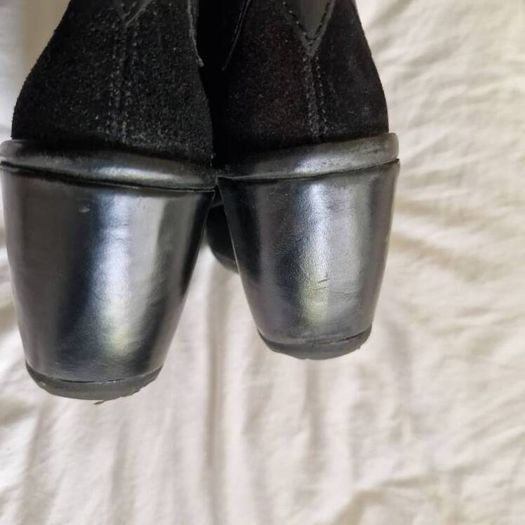 Fly London suede leather ankle wedge boots size 39/6