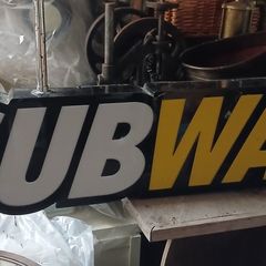 large subway sign