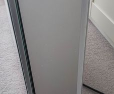 Led mirror cabinet 700x500mm single door demister with shaver and Bluetooth