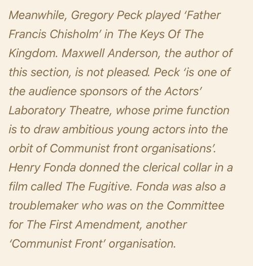 Very Rare Irish Pamphlet Red Stars Over Hollywood highlighting the perceived Communist propogada in the Hollywood movies in the post World War 2 era.