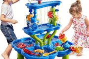 3/4 Tier Kids Sand And Water Table, 3-in-1 Sensory Play Table