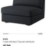 One-Seat Sofa Bed with 2 sets of loose covers Image 6