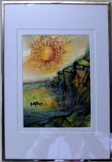A5 size Aquarel Paintings in Frame