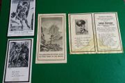 WWII German Death Card (Sterbebilder) Collection - Set of 4