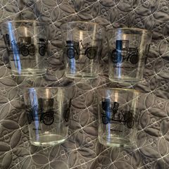 5 Vintage Veteran Cars Whiskey Tumblers