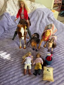 Horse riders playset