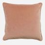 Paoletti Pair of Geometric Square Velvet Cushions (45cm) - Blush & Navy Image 4
