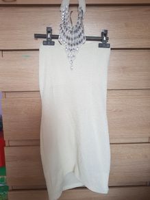 mini dress with aplication size 6-8 never worn
