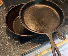 Cast iron pans