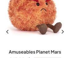 New JELLYCAT Amuseables Planet Mars
