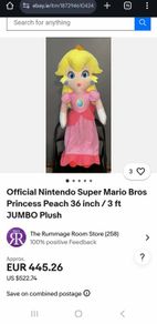 Very Rare Princess Peach 36 inch