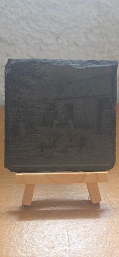 Rustic Country Life Slate Coasters