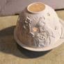 Nordic Lights porcelain tea light holder dome featuring a cat or dog theme. Image 5