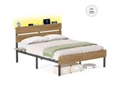 Double bed frame LED