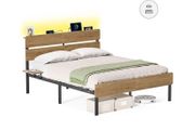 Double bed frame LED
