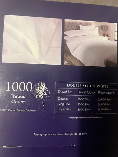 Duvet set Bailey &cole brand new- 1000 thread count!!