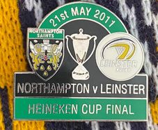 four Irish rugby scarf's, and a badge