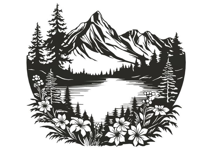 wall art 3d printed picture frame, Lake view, Mountain View, Birds, Fishing, Marvel, DC etc.