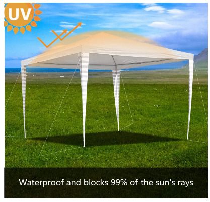 3 x 3 m Gazebo Waterproof Stable High Quality Garden Gazebo Without Side Panels Wedding Marquee UV Protection for Market Camping Weddings Festival