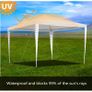 3 x 3 m Gazebo Waterproof Stable High Quality Garden Gazebo Without Side Panels Wedding Marquee UV Protection for Market Camping Weddings Festival Image 3