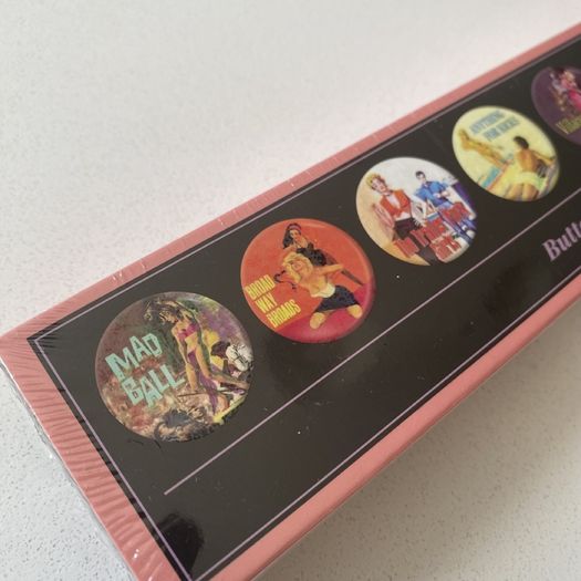 Button Pin Badges - Set of 8 | Retro