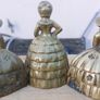Bells, Victorian time Antique Table Lady bells - Brass 30 each Image 6