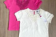 M&amp;S tshirts x2, 2/3y, new