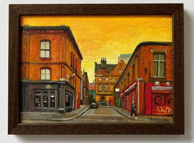 Original Oil on Board 13x18cm - Amber Dublin