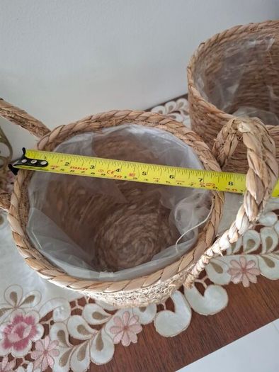 Sea-Grass Rattan Wicker Planter Basket