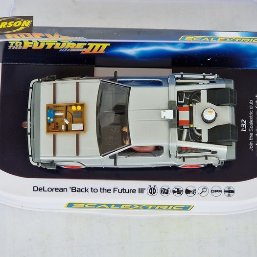 Scalextric DeLorean Back to the Future 3 Slot car ( C4307  street classic tv )