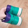 Nike Air Jordan 1 Mid Purple Turquoise Black Grape Sneakers Trainers 4UK/37.5EU/23.5cm Image 5