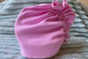 Kids Pink Ruffle Bonnet Style Hat