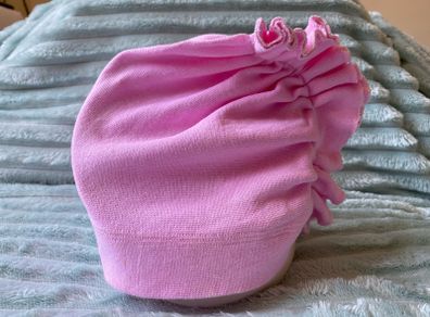 Kids Pink Ruffle Bonnet Style Hat