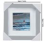 Poolbeg Lighthouse & Waves, Dublin, 4x4in framed print by artist Helen Mathews Image 3