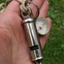 Antique "the Metropolitan" Patent Numbered Whistle Vintage And Compass Image 3