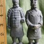 Vintage Terracotta Army Chinese Warrior Soldier Small Figurine Statue Figure Image 9